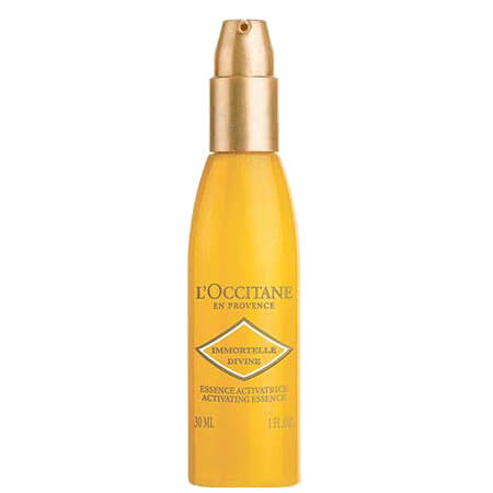 L'occitane Immortelle Activating Essence 30 ml   เอสเซนต์ต่อต้านสัญญาณแห่งความร่วงโรยและเสริมความชุ่มชื้นอย่างล้ำลึกให้กับผิวของคุณ  ริ้วรอยแลดูลดเลือน ผิวแน่นขึ้น และมวลผิวดีขึ้น เรียบเนียนและมีชีวิตชีวา